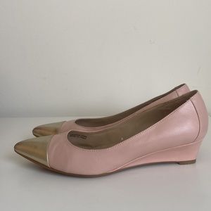 Ellen Tracy Faustin Lather Pointed Shoes
